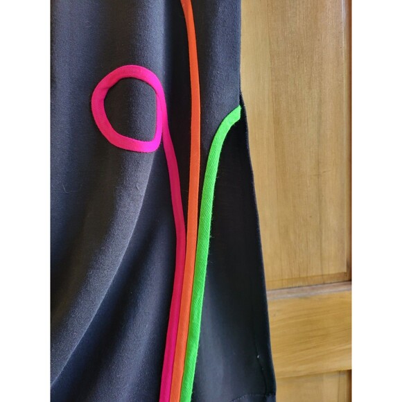 Vintage 60'/70's Unlabeled Neon Applique Maxi Shirt Women's - Picture 2 of 11